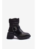 kožené botky s černé model 21632643 - Boto