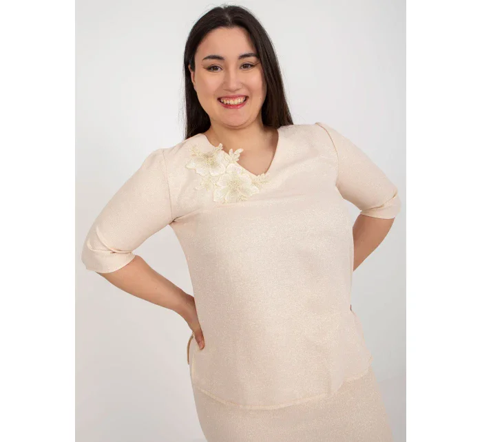 Bluzka LK BZ model 18617676 brzoskwiniowy - FPrice