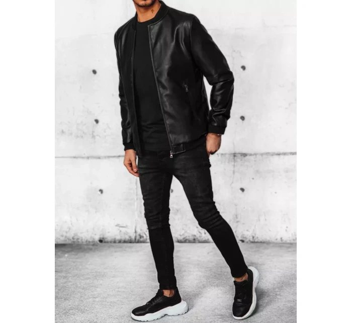 Pánská kožená bunda černá Dstreet model 21967841 - FashionStreet