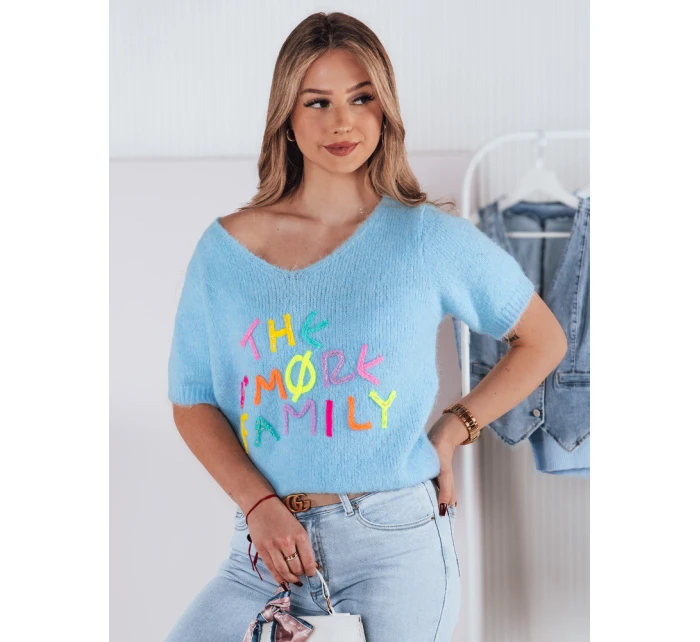 Dámský svetr FATEL modrý FashionStreet MY2316