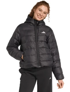 Dámská mikina adidas Essentials Climawarm Light Down Hoodie black KC1580