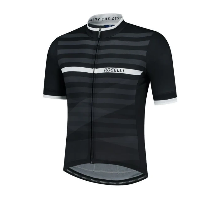 Rogelli STRIPE dres 2XL černobílý