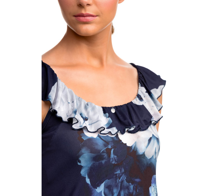 Vamp - Elegantní dámské květované šaty 14464 - Vamp