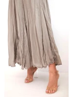 Dámská maxi bavlněná sukně s gumou v pase fango
