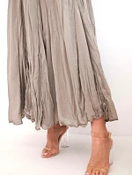 Dámská maxi bavlněná sukně s gumou v pase fango