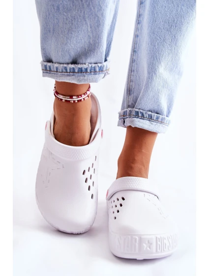 Dámské světlé pantofle Big Star model 21593824 Bíle - Big Star Shoes