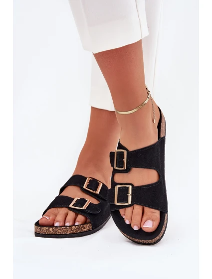 Dámské Pantofle Se Zlatými A Černé model 21703259 - Boto