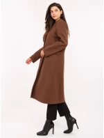 Płaszcz IT PL model 21302321 brązowy - FPrice Płaszcz IT PL model 21302321 brązowy - FPrice