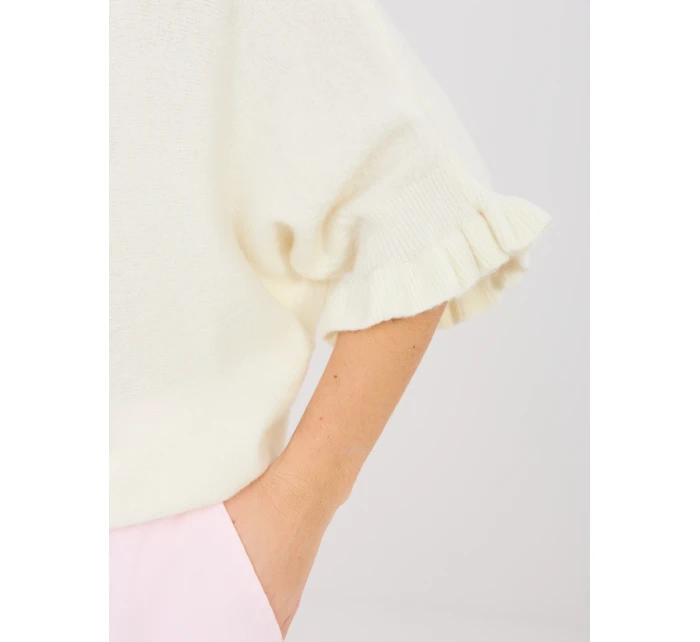 Sweter MI SW model 21937154 ecru - FPrice Sweter MI SW model 21937154 ecru - FPrice