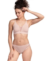 Dámský top podprsenka L-POL5019TP-06 Béžová - Lama