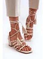 Sandály na podpatku model 197583 Step in style Sandály na podpatku model 197583 Step in style