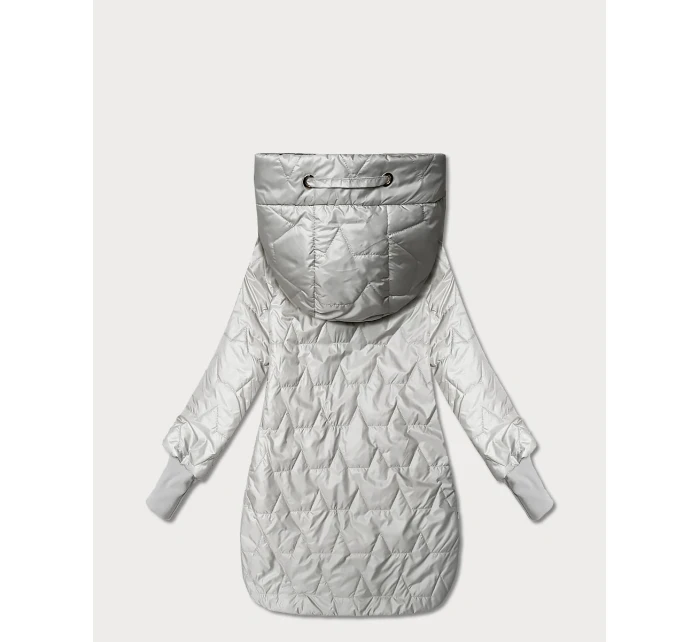 Damska kurtka z zamkami po bokach Goodlookin jasny beżowy (B8578-9)