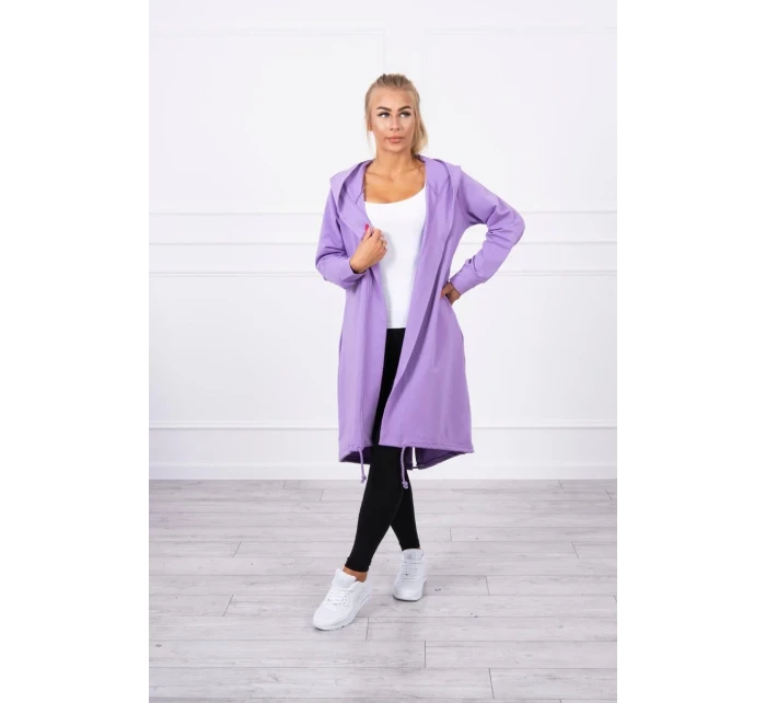 Fialová bunda s potiskem
