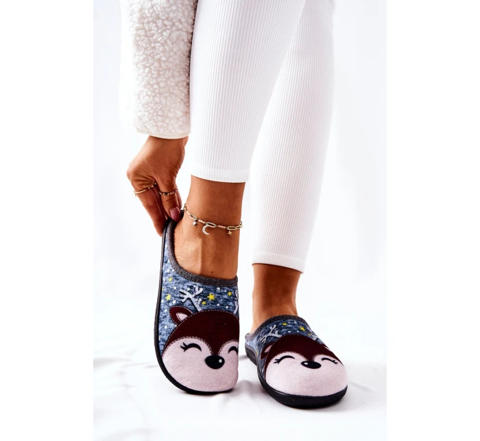 Hřejivé pantofle Modré model 21570610 - Boto