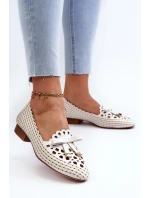 Dámské bílé lodičky s mašlí model 21658382 - Boto