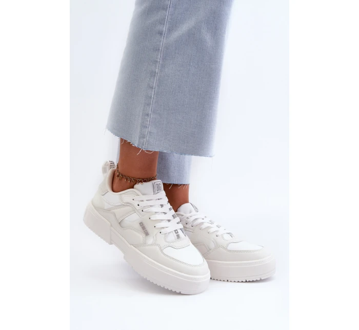 Lehké dámské tenisky Big Star NN274322 Memory Foam System Bílé