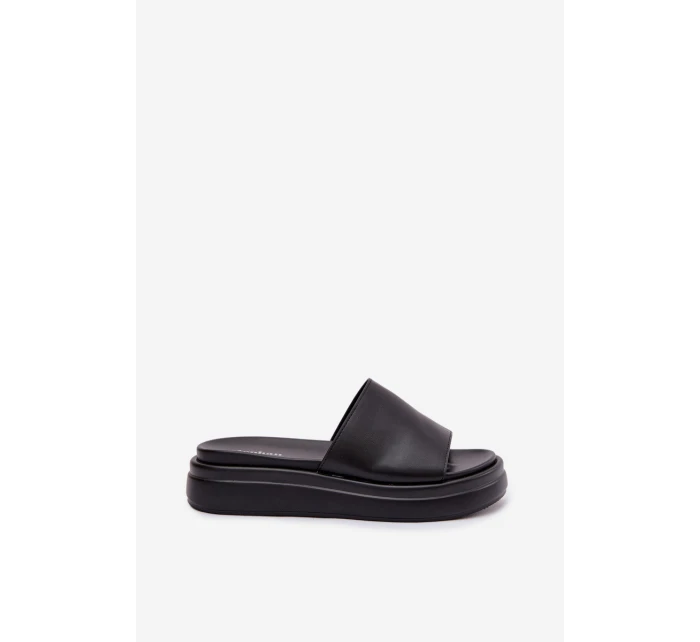 Dámské nazouváky na platformě Černé model 21918978 - Boto