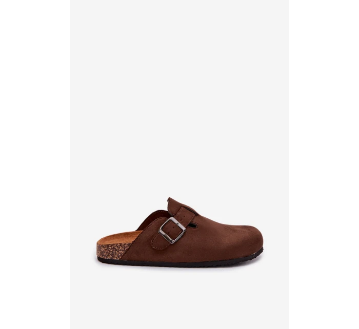 Dámské žabky Chodaki s přezkou Čokoládové Delirisse Dámské žabky Chodaki s přezkou Čokoládové Delirisse