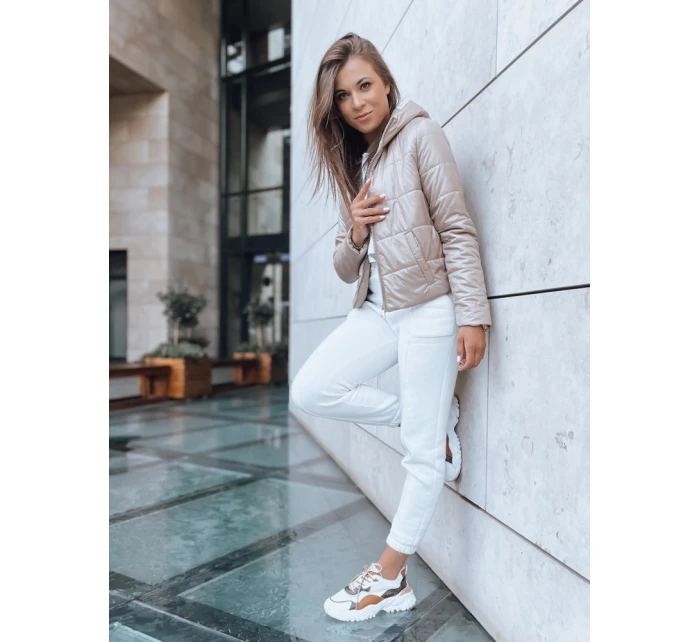 Dámská krátká prošívaná bunda SPORT HEVEN camel FashionStreet TY3711