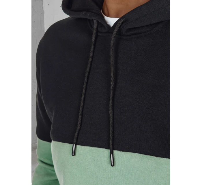 Pánská základní mikina s kapucí černá FashionStreet BX5879 Pánská základní mikina s kapucí černá FashionStreet BX5879