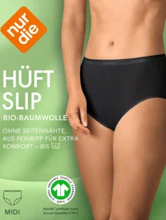 Dámské kalhotky střihu COTTON   černá model 20622761 - NUR DIE