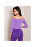 Halenka s odhalenými rameny fialová (RV-BZ-4692.11) Halenka s odhalenými rameny fialová (RV-BZ-4692.11)