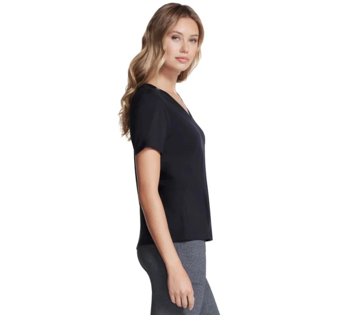 Skechers Pima Tričko s výstřihem do V TP130-BLK Black M Skechers Pima Tričko s výstřihem do V TP130-BLK Black M