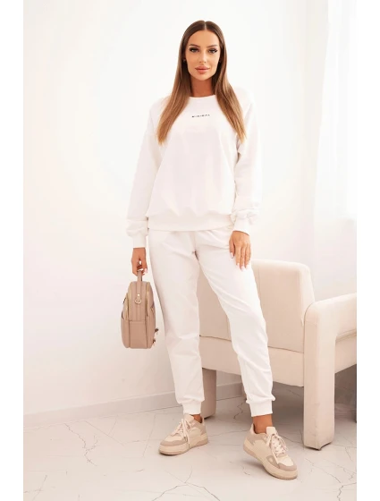 Dámská bavlněná souprava s potiskem Minimal ecru