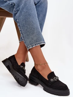 Eko Semišové Mokasíny Dámské S  Černé model 21747671 - Boto