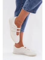 Sportovní dámské baleríny S Paskami Bílé Farvessa Sportovní dámské baleríny S Paskami Bílé Farvessa