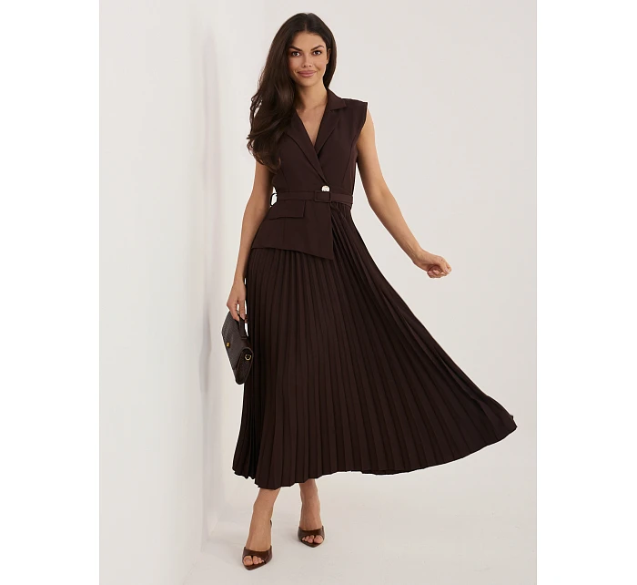Šaty IT SK 21558.03 tmavě hnědé