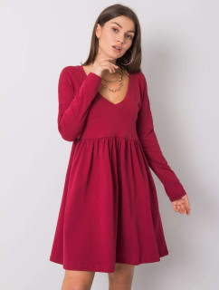Bavlněné šaty RUE PARIS z vínové bavlny