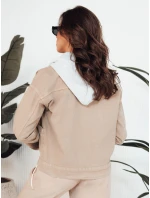 Dámská džínová bunda AWIV béžová FashionStreet TY4317