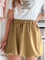 Dámská mini sukně PUFFELLA hnědá FashionStreet CY0499