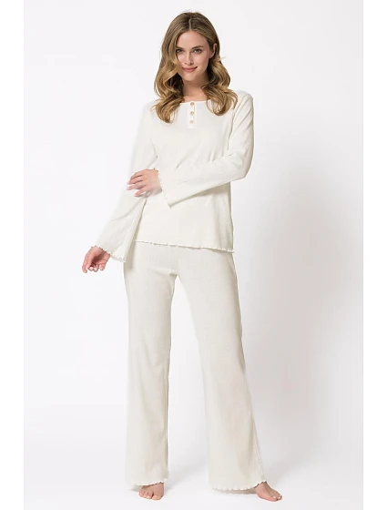 Pyžamo dlouhé rukávy, velikosti model 22269047 - LEVEZA Pyžamo dlouhé rukávy, velikosti model 22269047 - LEVEZA
