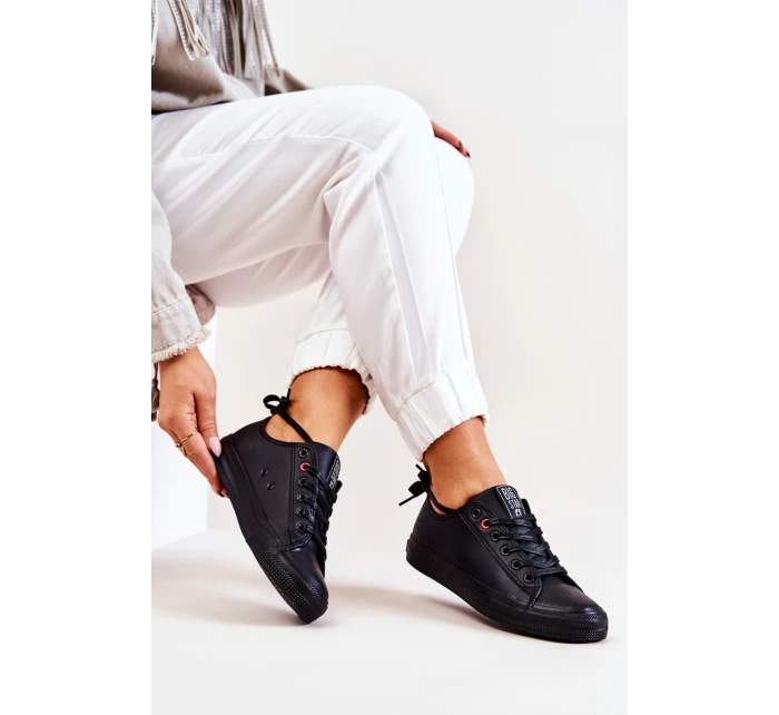 Nízké kožené Tenisová obuv Big Star JJ274006 Černé