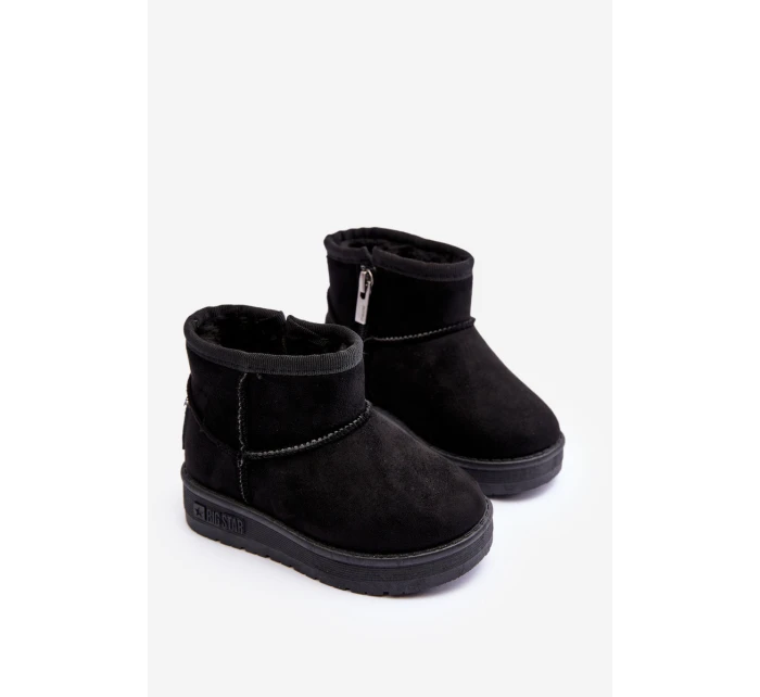 Dětské zimní boty s na zip černé Big Star model 21637314 - Big Star Shoes Dětské zimní boty s na zip černé Big Star model 21637314 - Big Star Shoes