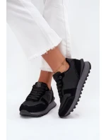 Kožené Dámské Tenisky Big Star model 21705821 HIPOLY SYSTEM Černé - Big Star Shoes Kožené Dámské Tenisky Big Star model 21705821 HIPOLY SYSTEM Černé - Big Star Shoes