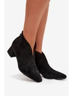 Dámské kotníkové boty na klínku s Černé model 21919517 - Boto