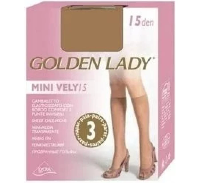 Dámské podkolenka MINI VELY (3páry) 15 den - Golden Lady