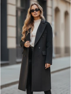 Dámský zimní kabát dlouhý oversize černý FashionStreet NY0765z