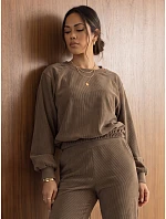 Dámská souprava z kordového úpletu – mikina a kalhoty Fango FashionStreet AY1253