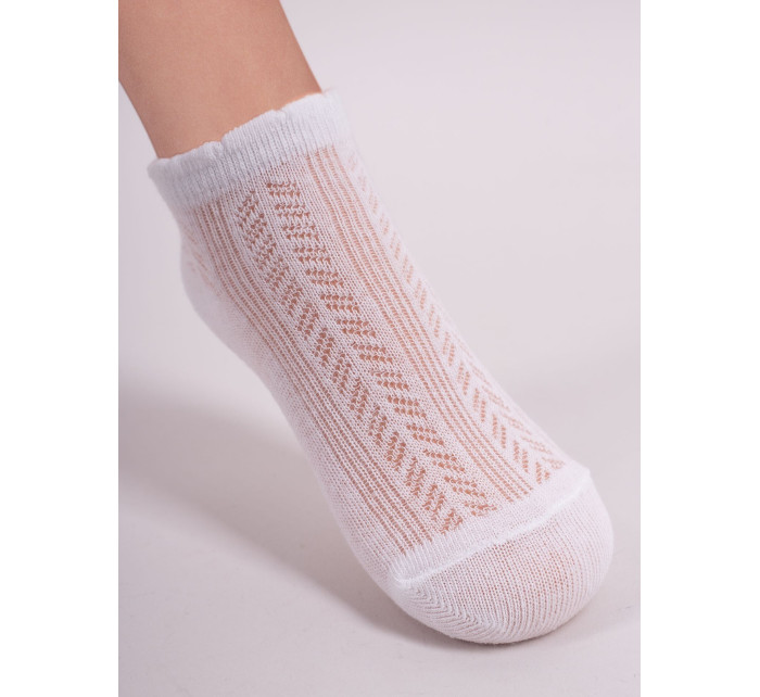 Dívčí a dámské ažurové ponožky YO! SK-0010 23-41