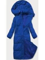 Světle modrá dlouhá dámská zimní bunda (AG3-3031)