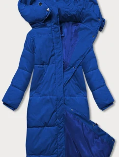 Světle modrá dlouhá dámská zimní bunda (AG3-3031)