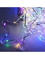 Světelné závěsy na vánoční stromek 120x120 CM 235LED MULTIKOLOR STARS