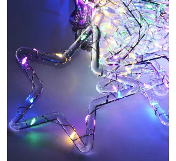 Světelné závěsy na vánoční stromek 120x120 CM 235LED MULTIKOLOR STARS