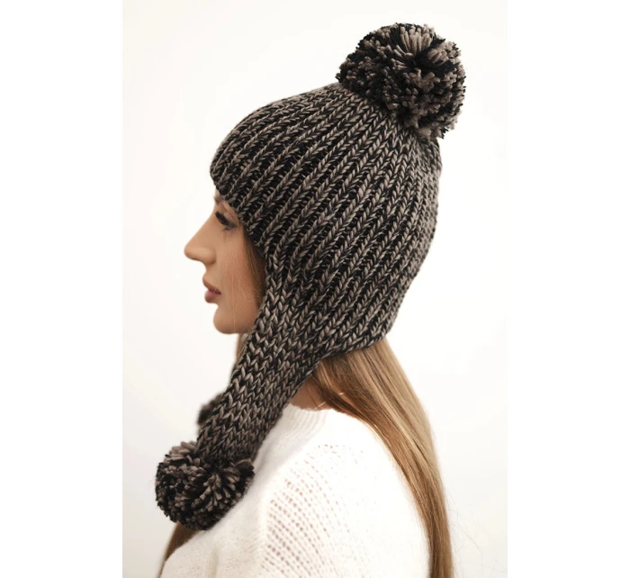 Dámská čepice ušanka Emma K343 mocca Dámská čepice ušanka Emma K343 mocca