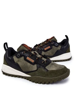 Pánská klasická sportovní obuv Memory Foam Big Star model 21601693 Zelená - Big Star Shoes