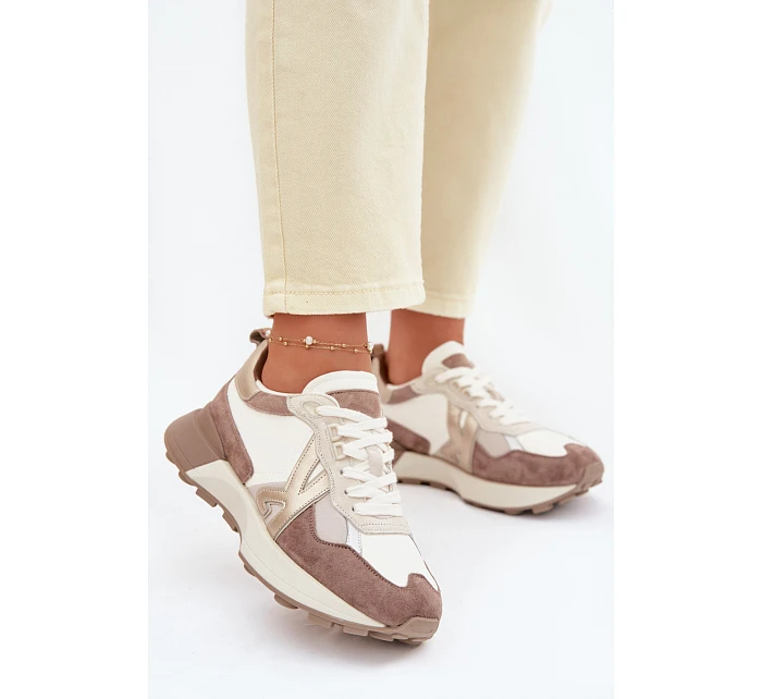 Dámské semišové tenisky Kobbo 66954 béžové Dámské semišové tenisky Kobbo 66954 béžové